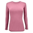 thumbnail image 2 of ACTIVE UNIFORMS Women's Under Scrub Tee Crew Neck Long Sleeve T-Shirt (Rose, 3X-Large), 2 of 6