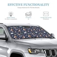 thumbnail image 2 of Bingfone Animals And Wildflowers Car Windshield Sunshade,Sun Foldable Sun Shield Sun Visor for Car - Medium, 2 of 8