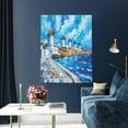 thumbnail image 5 of Gaeub Greek Island Windmills Painting Print Canvas Wall Art for Bathrooms Bedroom,Wall Decor,Framed Artwork for Wall,Modern Wall Decorations Prints Picture,Home Decor Wall Pictures 30" x 40", 5 of 8