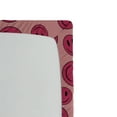 thumbnail image 3 of Ambesonne Emoji Fitted Sheet, Funny Round Faces Modern Art, California King, Pale Ruby Magenta, 3 of 3