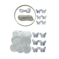 thumbnail image 2 of Kit de carillones de viento de concha para hacer tú mismo, kit para hacer manualidades, móviles decorativos, carillón de viento hecho a mano Blanco, 2 of 8