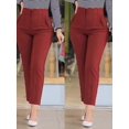 thumbnail image 3 of Pantalones largos casuales de moda para mujer, de cintura alta, ajustados, rectos, para oficina, elegantes, para primavera y otoño, ropa nueva para mujer, 3 of 5