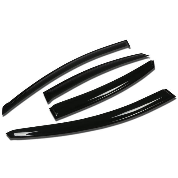 DNA Motoring For 11-14 Hyundai Sonata Smoked Tint Side Window Visor Vent Rain Wind Deflector Guard