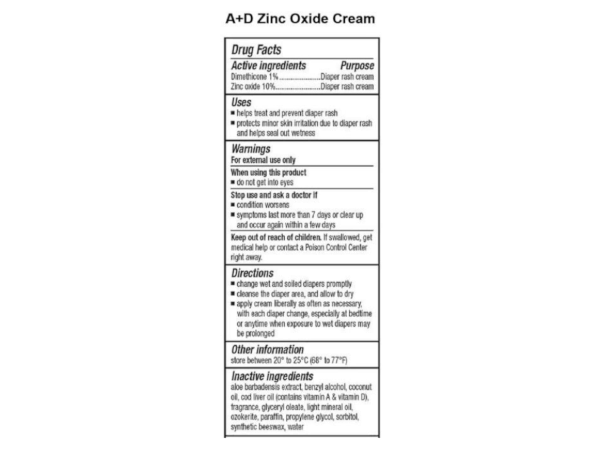 3 Pack A+D Diaper Rash Cream with Aloe Diaper Rash Cream 4 Oz Each