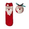 thumbnail image 2 of Chaussettes Rouges Chaussettes d'Anniversaire en Velours et Velours Corail Épaissi Chaussettes Acryliques de Noël pour Hommes et Femmes Chaussettes pour Hommes et Femmes, 2 of 3