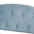thumbnail image 5 of Baxton Studio Benjamin Modern and Contemporary Light Blue Velvet Fabric Upholstered and Dark Brown Finished Wood, Twin Size Daybed, 5 of 10