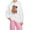 White, variant on Tfken Hoodies For Girls Long Sleeve Letter Print Back To School Season Relaxed Tops Hooded Neck Pullover Sweatshirt Pink Size 2-3 Years