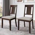 thumbnail image 2 of Castle Place Set of 2 Wooden Dining Chairs, Brown, 2 of 8