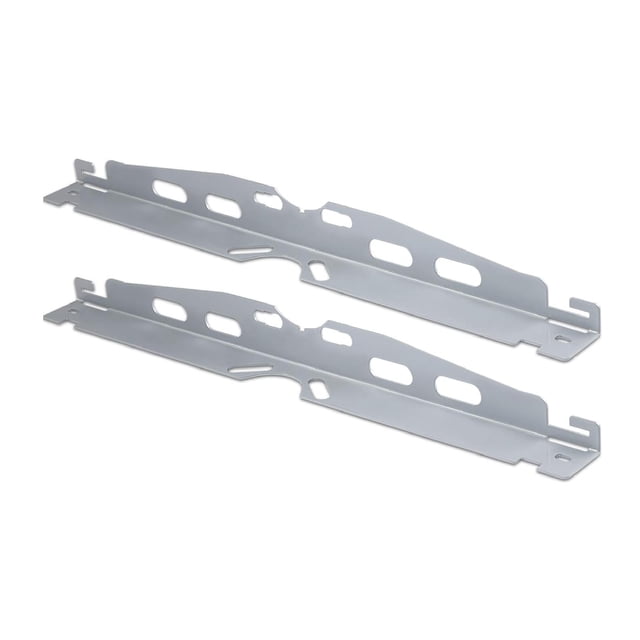 Placas de herramientas de alineación de 2X de rueda Reparación de neumáticos para automóviles con agujeros colgantes Instalación fácil Medición Plata