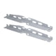 thumbnail image 1 of Placas de herramientas de alineación de 2X de rueda Reparación de neumáticos para automóviles con agujeros colgantes Instalación fácil Medición Plata, 1 of 8