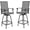 Grey, variant on SOLAURA 2 Piece Outdoor Swivel Bar Stools Patio Metal Height Bistro Chairs with Cushions