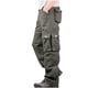 thumbnail image 3 of Pantalones largos de moda para hombre, casuales, de color sólido, con cremallera y bolsillos, elásticos, informales, para hombre., 3 of 4