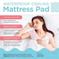 thumbnail image 2 of Arkwright Cooling Waterproof Mattress Pad (King Size), Hypo-allergenic, Quilted Honeycomb Microfiber Top Layer, 18â Deep Fitted Skirt, 2 of 3