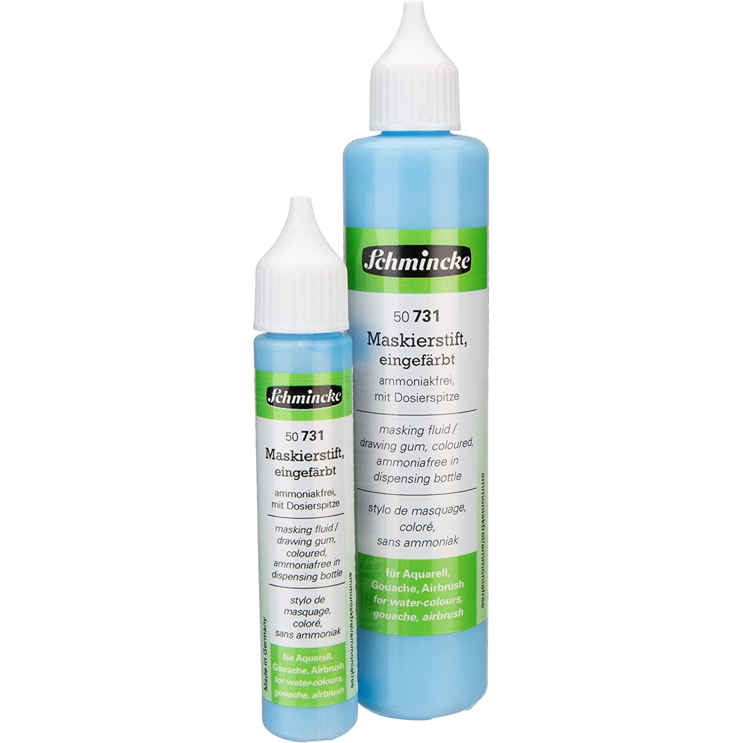 CintBllTer - Masking pen coloured, 100 ml, 50 731 008, dosing pen, blue masking liquid for opaque areas of paintingson watercolour paper, smooth drawing cardboard, ammonia-free