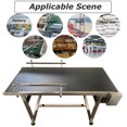 thumbnail image 5 of TECHTONGDA Belt Conveyor 59"*27.5" Black PVC Belt Conveyor Systems With Double Guardrail, 5 of 10