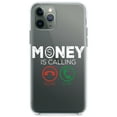 thumbnail image 1 of DistinctInk Clear Shockproof Hybrid Case for iPhone 11 (6.1" Screen) - TPU Bumper Acrylic Back Tempered Glass Screen Protector - Money Is Calling Decline or Accept, 1 of 1
