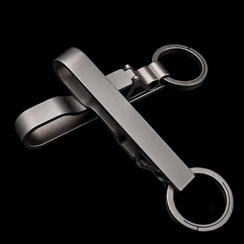 CEORPER Belt Key Clip,Titanium Carabiner Key chain Ring Holder for Belt Keychain Clip