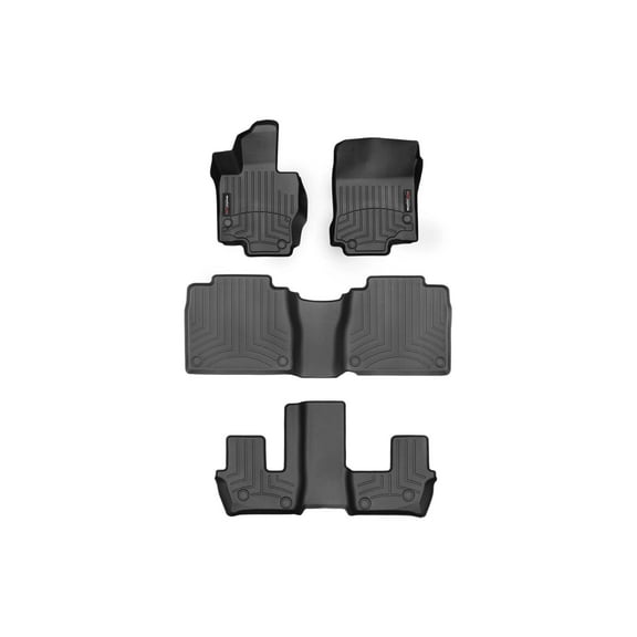 WeatherTech Custom Fit FloorLiners compatible with Mercedes AMG GLS 63 SUV, AMG GLS 63, GLS-Class, GLS SUV - Complete Set (1st, 2nd, & 3rd Row), Black