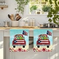 thumbnail image 4 of Puerto Rican Flag Kitchen Towels Set of 4, Vintage Country Truck Flowers Blue Beige Soft Microfiber Dish Towels, Absorbent Washable Dishcloths for Kitchen Cleaning, Drying Dishes, 18x28 Inches, 4 of 9