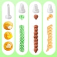 thumbnail image 5 of Monebena Cookie Press, Classic Biscuit Maker, Cake Making Cake Decorating Set with 8 Icing Tips Nozzles for DIY Cake Cookie Maker Decorating Tool White, 5 of 7