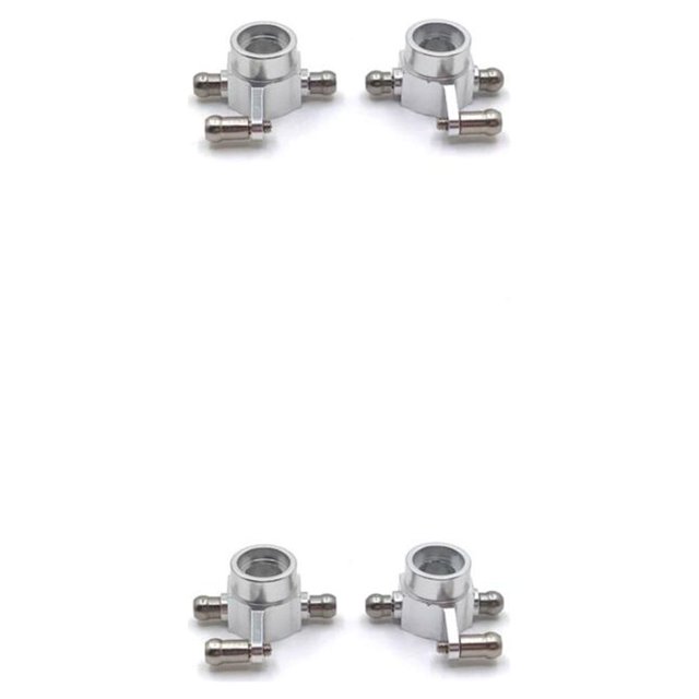 Kenally 1 par de copas de dirección de coche RC, copas traseras de vehículo, actualización de juguete automotriz, reemplazo de piezas de Plata 2piezas