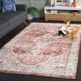 thumbnail image 5 of SAFAVIEH Santa Monica Celinda Medallion Polyester Area Rug, Rust/Gold, 3' x 5', 5 of 13