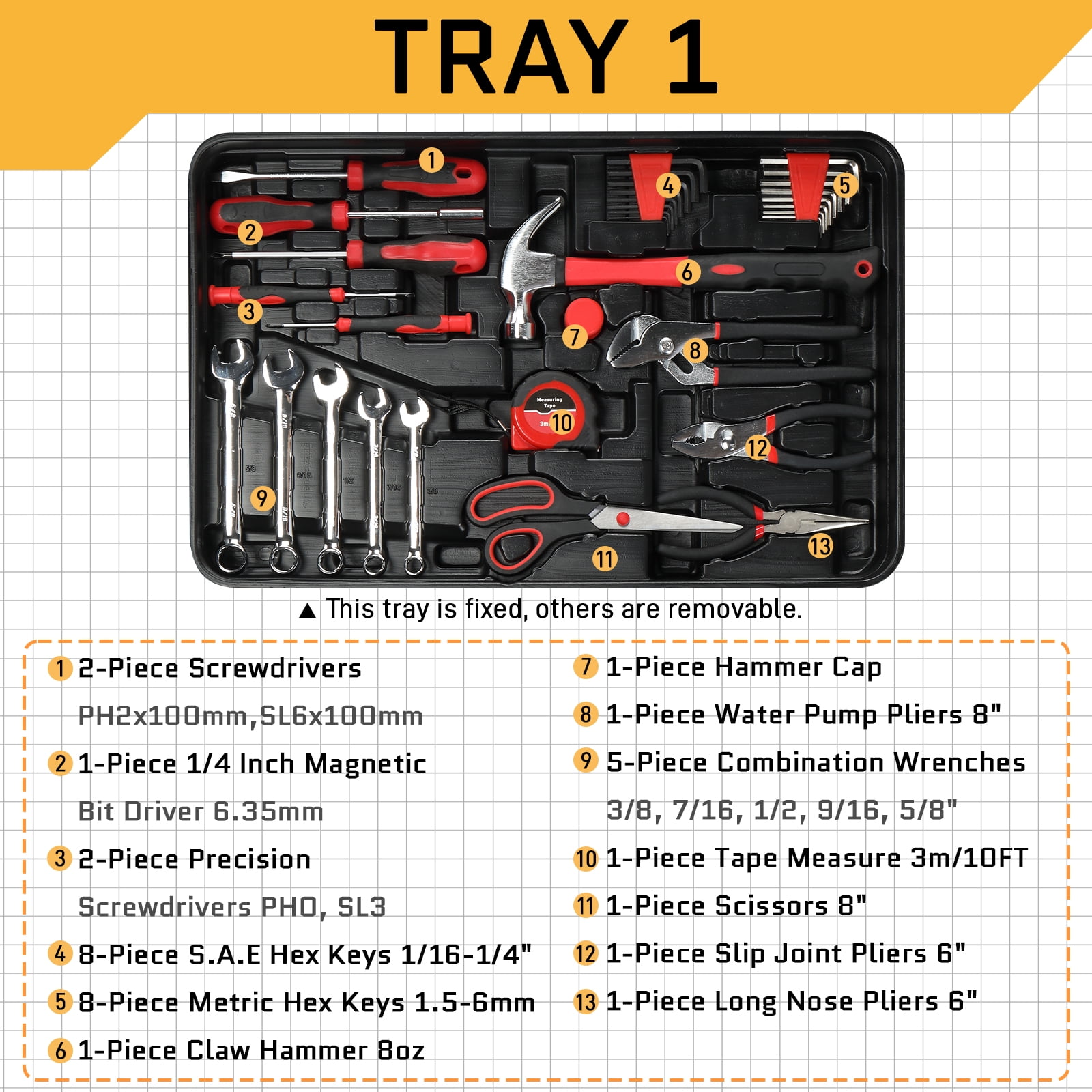 Ktaxon 599pcs Portable Tool Set With Rolling Tool Box, Home Auto Repair Tool Kit Mechanic Tool Set with 21V Max Cordless Power Drill