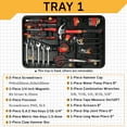 thumbnail image 4 of Ktaxon 599pcs Portable Tool Set With Rolling Tool Box, Home Auto Repair Tool Kit Mechanic Tool Set with 21V Max Cordless Power Drill, 4 of 13