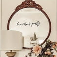 thumbnail image 1 of 1pc, Mirror Decal, Love Yourself And Love Life Inspirational Quotes Wall Sticker, Bathroom Decor Shower Door Decal, Window Sticker, Bedroom Bathroom Background Wall Decor, Home Decor, 1 of 5