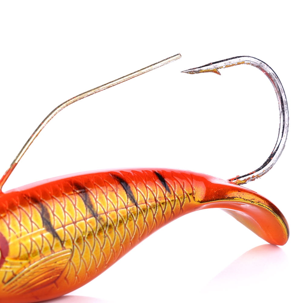 HENGJIA Fishing Lures, Swimbaits for Bass Fishing, Great Weedless Bass Lures, 5 Pack VIB Lifelike Hard Baits Sinking Fishing Jigs for Freshwater and Saltwater Bass, Redfish, Trout, Walleye