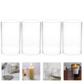 thumbnail image 6 of Sipeihong 4PCS Clear Glass Cylinder Candleholder for 15cm, 6 of 11