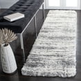 thumbnail image 3 of SAFAVIEH Iceland Leann Abstract Shag Area Rug, Ivory/Grey, 4' x 6', 3 of 10