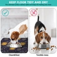 thumbnail image 4 of Bohemian Starry Night Dog Food Mat - Ethereal Moon and Sun Pet Food Mat with Non-Slip Base, Absorbent and Eco-Friendly Mat for Messy Eaters, 4 of 7
