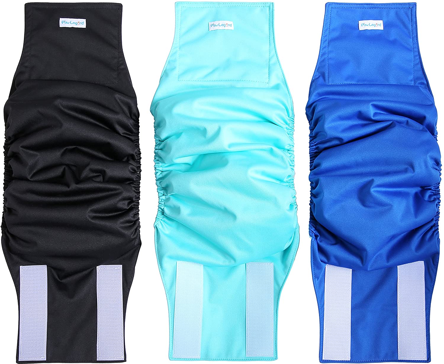 Washable Dog Belly Wrap Diapers for Male Dog 3 Pack