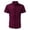 Wine, variant on Men's Casual Business Affairs Solid Short Sleeve Button Turn-Down Collar Shirt