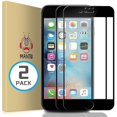 thumbnail image 1 of wonima11 MANTO Screen Protector for iPhone 8 Plus, iPhone 7 Plus, iPhone 6S Plus, iPhone 6 Plus 5.5 Inch Full Coverage Tempered Glass Film Edge to Edge Protection 2-Pack, Black, 1 of 1