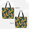 thumbnail image 2 of Fotbe Banana And Avocado Bolsa Tote con Estampado para Mujer, Bolsos con Cremallera, Bolsa de Hombro Casual de Gran Capacidad con Bolsillos Internos, 2 of 7