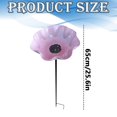 thumbnail image 3 of Bird Bath for Outside,Ground Stake Wild Bird Feeder Water Bowl,Weather‑Resistant Metal Stake Bird Bath Feeder,Weatherproof Bird Feeding Water Station Stake,Stake Bird Waterer for Backyard Patio, 3 of 4
