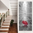 thumbnail image 1 of Design Art Eiffel View from Paris Street Cityscape Photo Canvas Art Print, 1 of 3