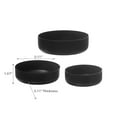 thumbnail image 3 of Masion Concepts Set Of 3 Metal Tapas Bowl Black ,Black,Metal, 5.11 L x 5.11 W x 1.57 H, 3 of 3