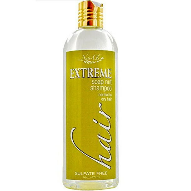 NaturOli Soap Nut EXTREME Hair Shampoo, Dry to Normal Hair, Unscented, 16  Oz 