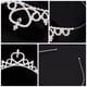 thumbnail image 4 of 4 piezas elegante corona de mujer corona nupcial corona de boda decoración brillante para el cabello de boda, 4 of 4