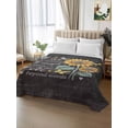 thumbnail image 2 of Retro Sunflower King Size Flat Sheet, Wrinkleproof & Fadeproof Cooling Flat Bed Sheet Only, Spring Summer Farmhouse Floral Butterfly Breathable Soft Bedding Top Sheets 105 x 98 Inches, 2 of 8