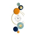 thumbnail image 4 of Reloj de pared de metal Diseño de arte Movimiento silencioso Reloj de pared creativo moderno Decorativo Sin tictac para Loft Dormitorio , Vertical BLESIY Reloj de pared decorativo, 4 of 8