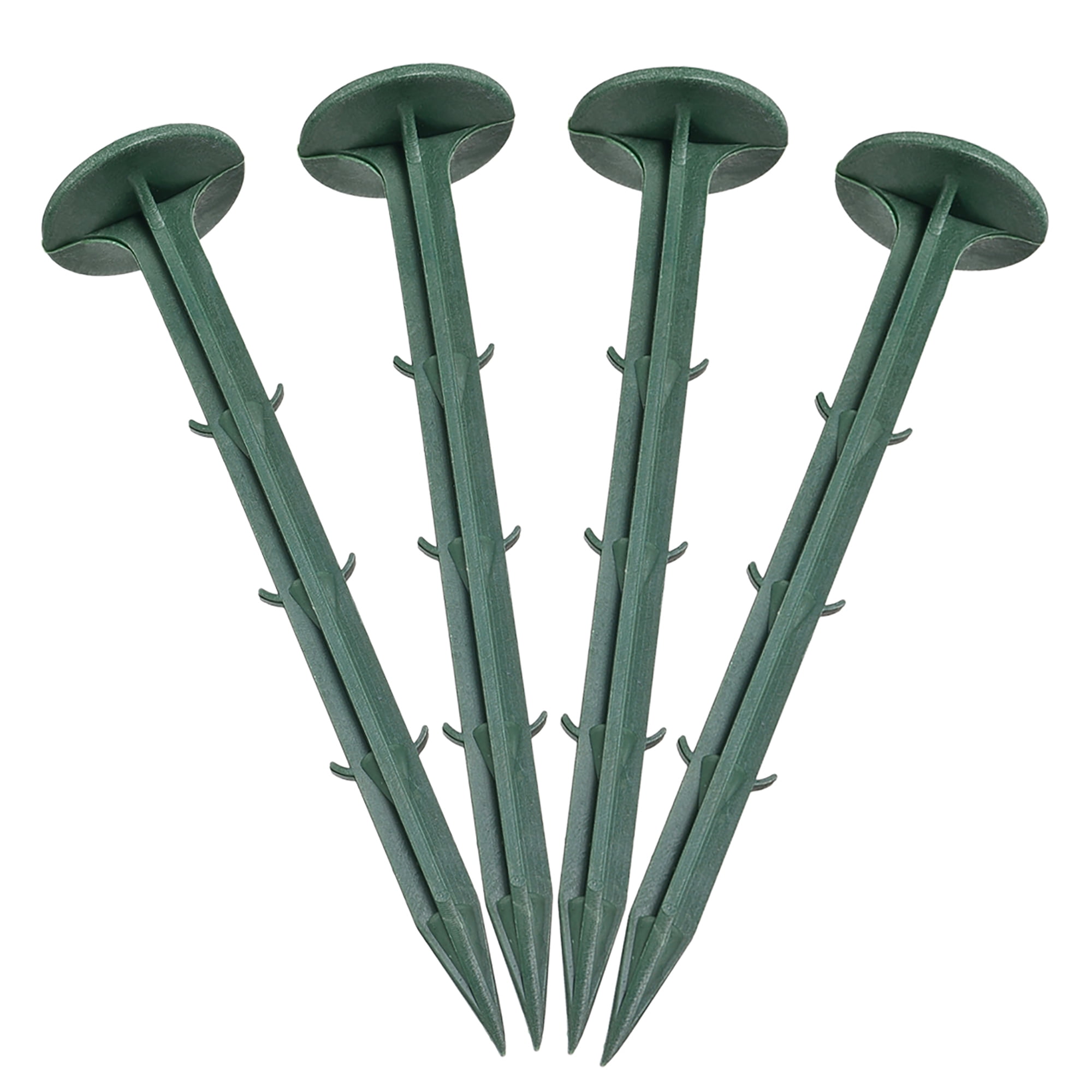 Unique Bargains Plastic Garden Stakes Screws Landscape Ground Nail 6.3