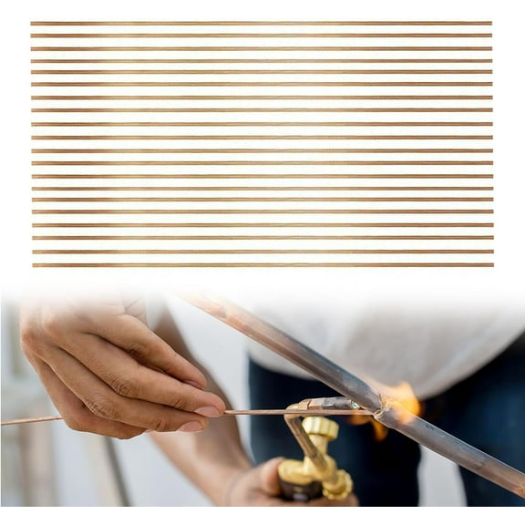 20pcs Copper Brazing Wire Welding Wire 40 Cm Phosphorus Copper Electrode Welding Rod For Welding Refrigerators