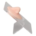 thumbnail image 3 of Modelo de nariz de silicona Modelo de nariz simulada en 3D con soporte de acrílico para práctica de perforación Exhibición de joyas Color de piel claro, 3 of 10