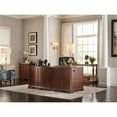 thumbnail image 2 of Bowery Hill Contemporary Executive Wood Desk in Maraschino Cherry Brown, 2 of 10