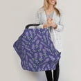 thumbnail image 3 of Fotbe Lavender Flowers Pattern Car Seat Covers for Babies, Nursing Breastfeeding Cover Infant Carseat Canopy, Soft Stretchy Carrier Cover, 3 of 9