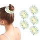 thumbnail image 1 of 5 piezas de diademas para el cabello con degradado simple, coleteros gruesos para el cabello, coletas altas, color verde, 1 of 8
